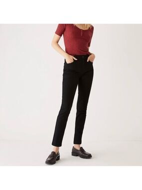Frank & Oak Black Kim Slim High Waisted Jeans Size 28